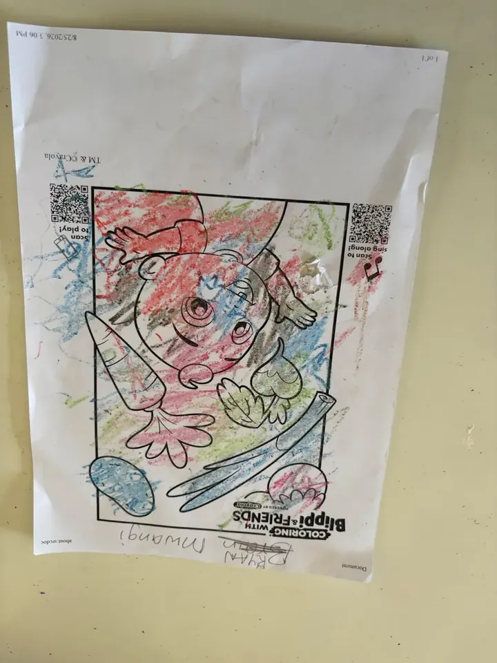 A drawing made by a learner at the art day